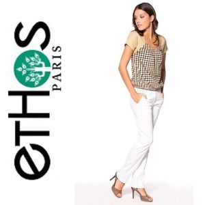 Ethos Paris Asteroida Stretchy Pants in White 🌸